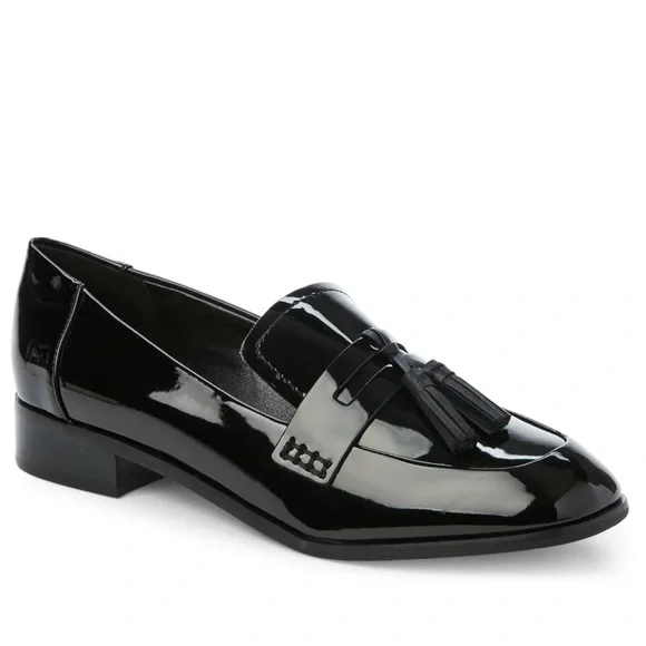 Tahari Shoes Tahari Tina Tassel Patent Leather Slip On Loafers